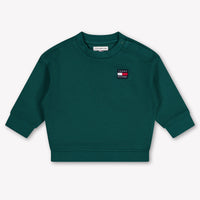 Tommy Hilfiger bebe Unisex suéter en Verde Oscuro