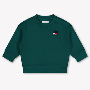Tommy Hilfiger bebe Unisex suéter en Verde Oscuro