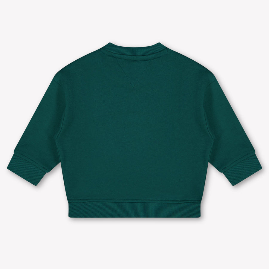 Tommy Hilfiger bebe Unisex suéter en Verde Oscuro