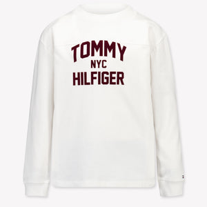 Tommy Hilfiger Bambini Ragazzi Maglietta dentro Bianco