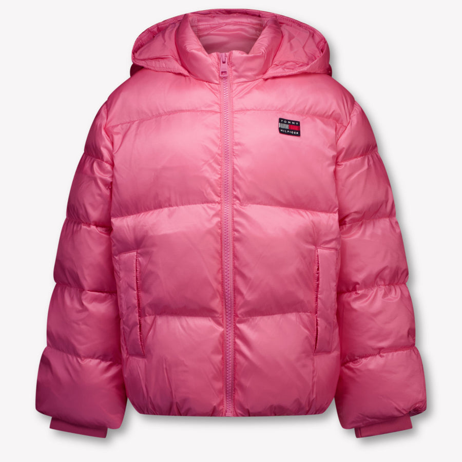 Tommy Hilfiger Kinder Mädchen Wintermantel In Fuchsia