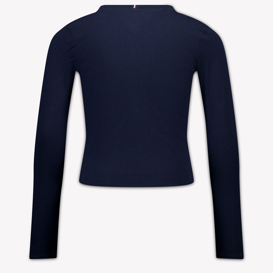 Tommy Hilfiger Bambini Ragazze Maglietta dentro Navy