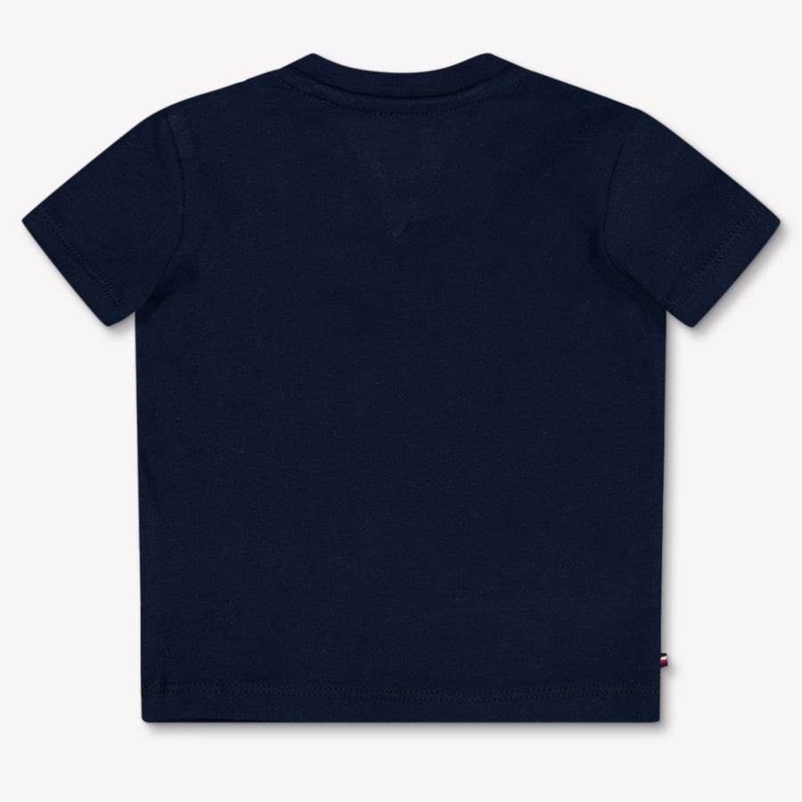 Tommy Hilfiger bebe Chicos Camiseta adentro Navy
