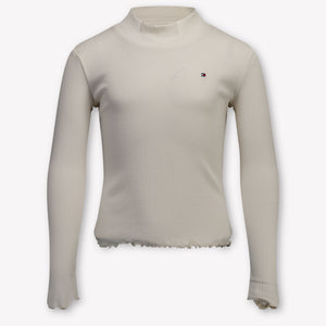 Tommy Hilfiger Kinder Mädchen T-Shirt In Grauweiß