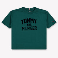 Tommy Hilfiger bebe Chicos Camiseta adentro Verde Oscuro