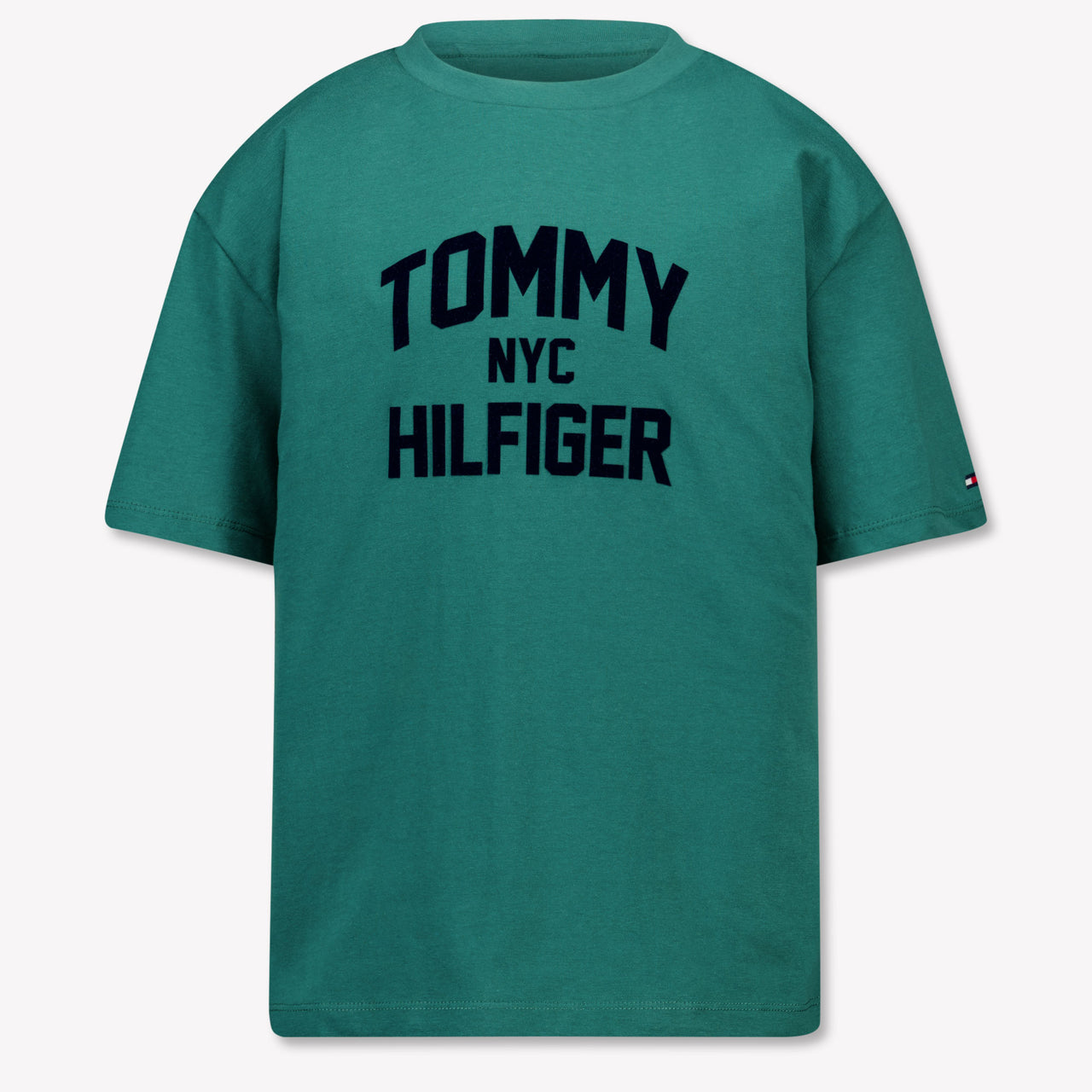 Tommy Hilfiger Bambini Ragazzi Maglietta dentro Verde Scuro