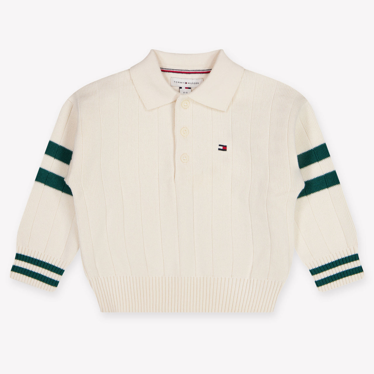 Tommy Hilfiger bebe Chicos suéter en Blanco Roto