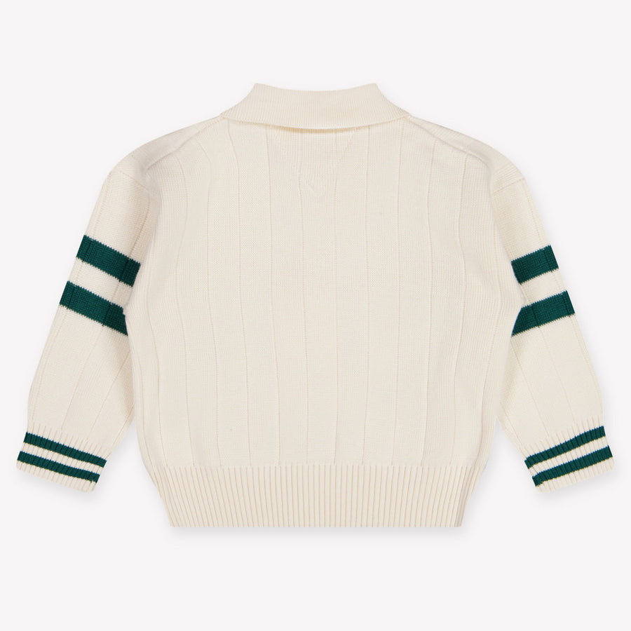 Tommy Hilfiger bebe Chicos suéter en Blanco Roto