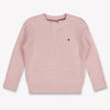 Tommy Hilfiger Bambino Ragazze Maglione dentro Rosa Chiaro
