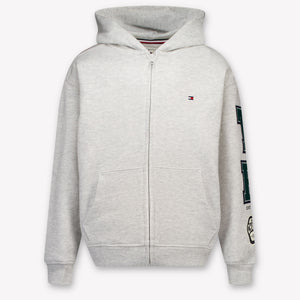 Tommy Hilfiger Bambini Ragazzi Cardigan dentro Grigio