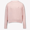 Tommy Hilfiger Mädchen Pullover in Hellrosa