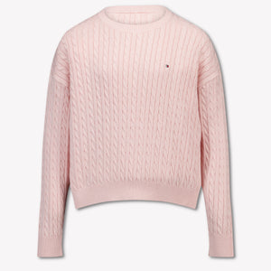 Tommy Hilfiger Mädchen Pullover in Hellrosa