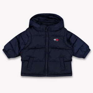Tommy Hilfiger Bébé Unisexe Manteau d'hiver Navy