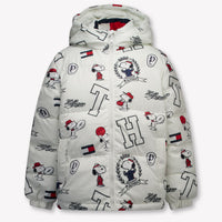 Tommy Hilfiger Kinder Unisex-Winterjacke In Grauweiß