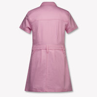 Tommy Hilfiger Enfants Filles Robe en Rose Léger