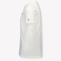 Tommy Hilfiger Kinder Chicos Camiseta en Blanco
