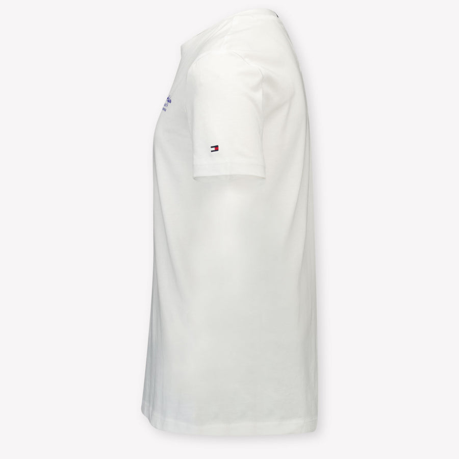 Tommy Hilfiger Kinder Chicos Camiseta en Blanco