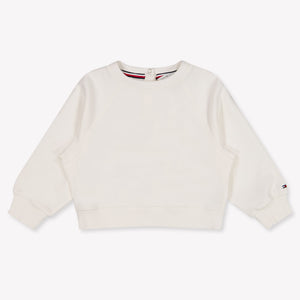 Tommy Hilfiger Baby Mädchen Pullover In Grauweiß