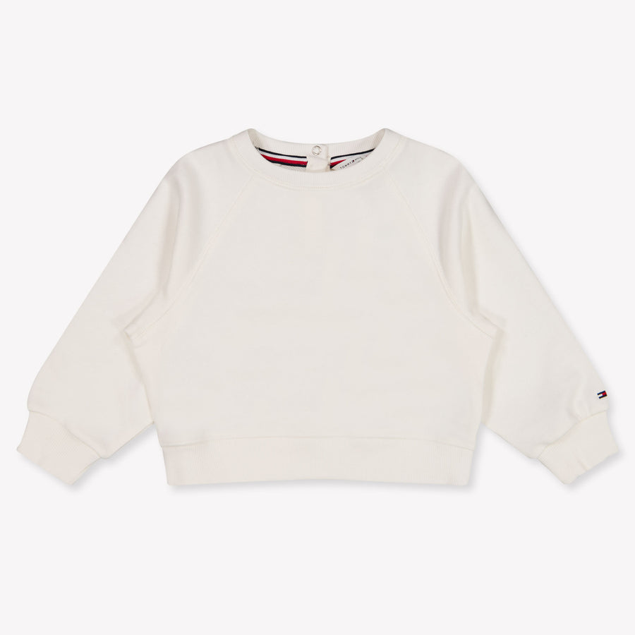 Tommy Hilfiger Baby Mädchen Pullover In Grauweiß