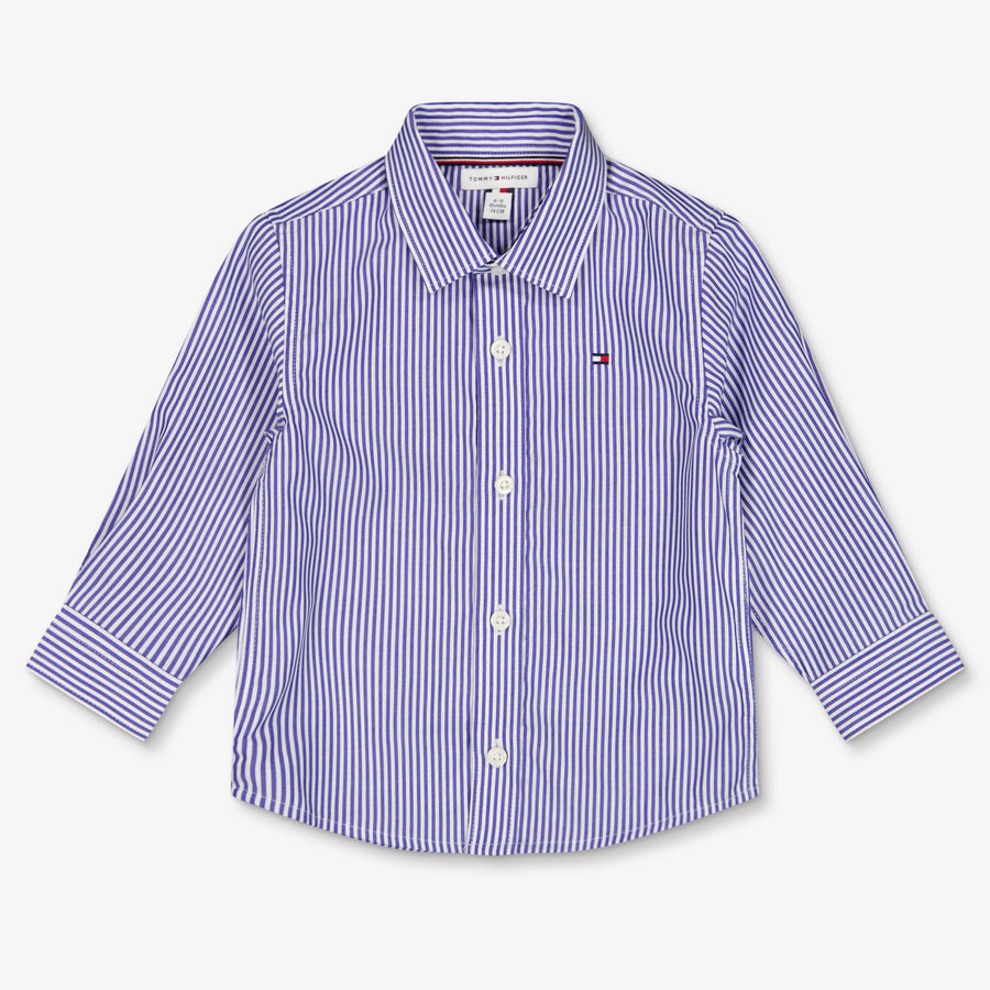 Tommy Hilfiger Bebé Chicos Blusa En Azul Cobalto