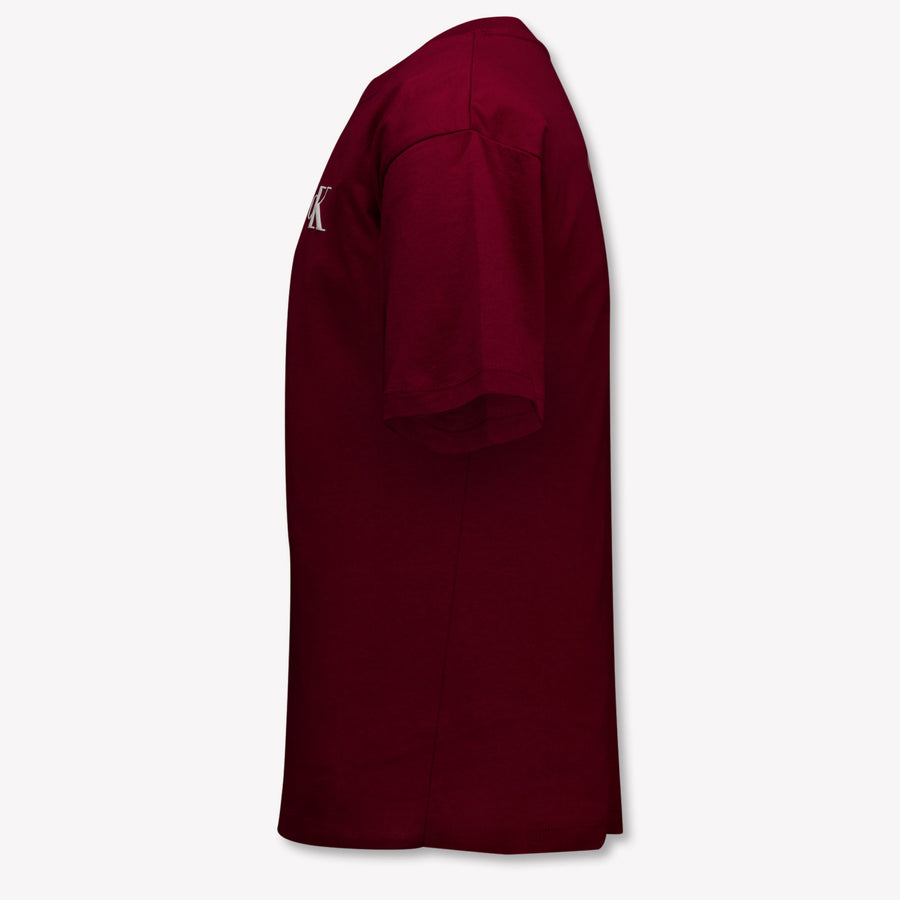 Calvin Klein Kinder Jungen T-Shirt In Bordeaux
