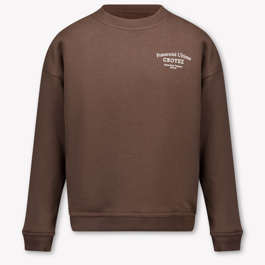 Croyez Kinder Jungen Pullover In Dunkel Braun