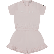 Moncler Baby Girls Mobsuit de color rosa claro