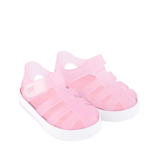 Igor S10171 Sandales pour enfants rose clair Superstellar