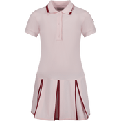 Moncler Kids Girls Dress Rosa chiaro