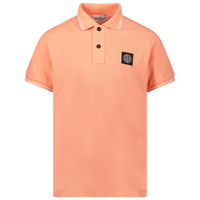 Stone Island Kinder Jongens Polo Zalm 2Y