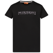 Camiseta de niñas de Missoni Niños Negro