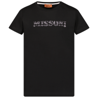 Missoni Kinder Meisjes T-Shirt Zwart 4Y