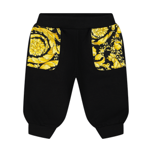 Versace Baby Unisex Broek Zwart 9/12