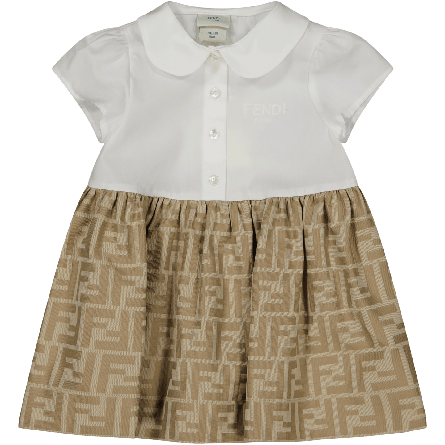 Fendi Bébé Filles Robe Beige