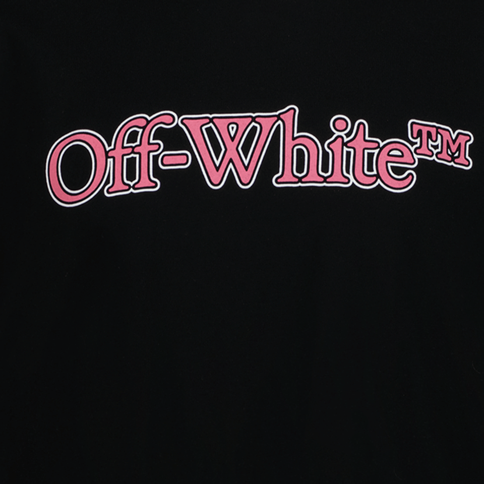 Off-White Kinder T-Shirt Zwart