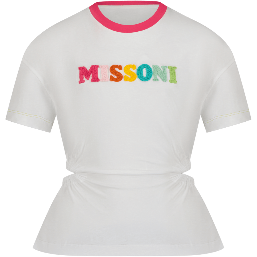 Missoni Kinder Meisjes T-Shirt Wit 4Y