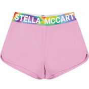 Stella McCartney barnflickor shorts rosa