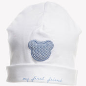 Første baby unisex hat lyseblå
