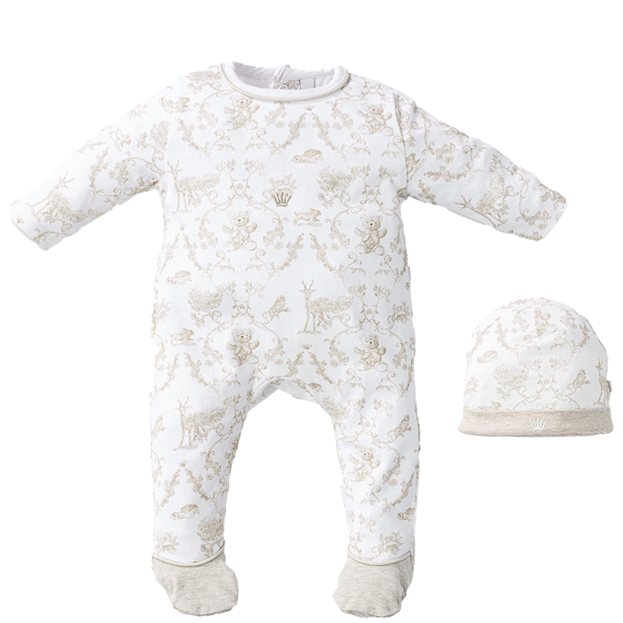 First Bambino Unisex Tuta in scatola Bianco