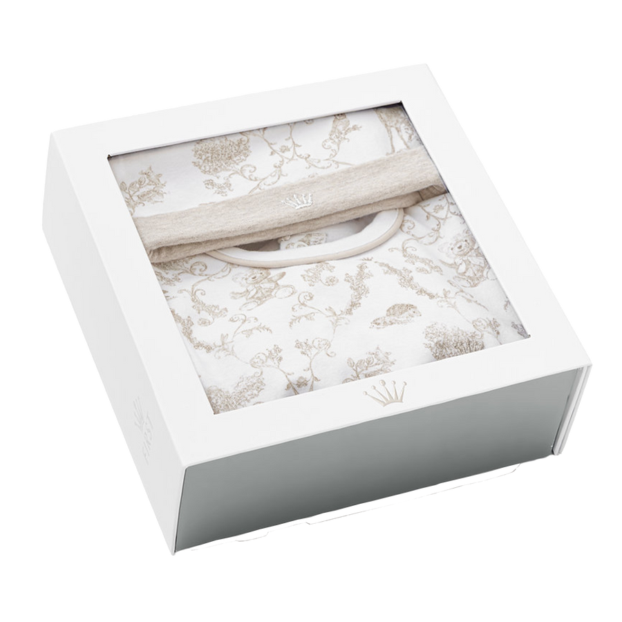 First Bambino Unisex Tuta in scatola Bianco