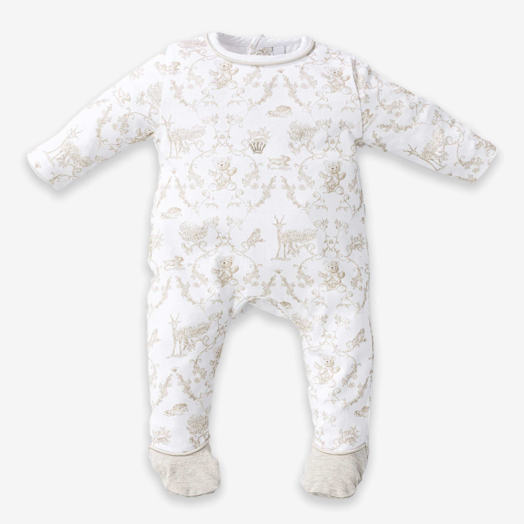 First Unisex-Strampler für Babys Weiß