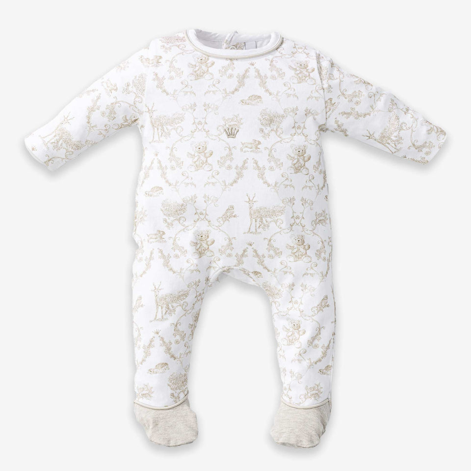 First Baby Unisex Rompertje In Wit