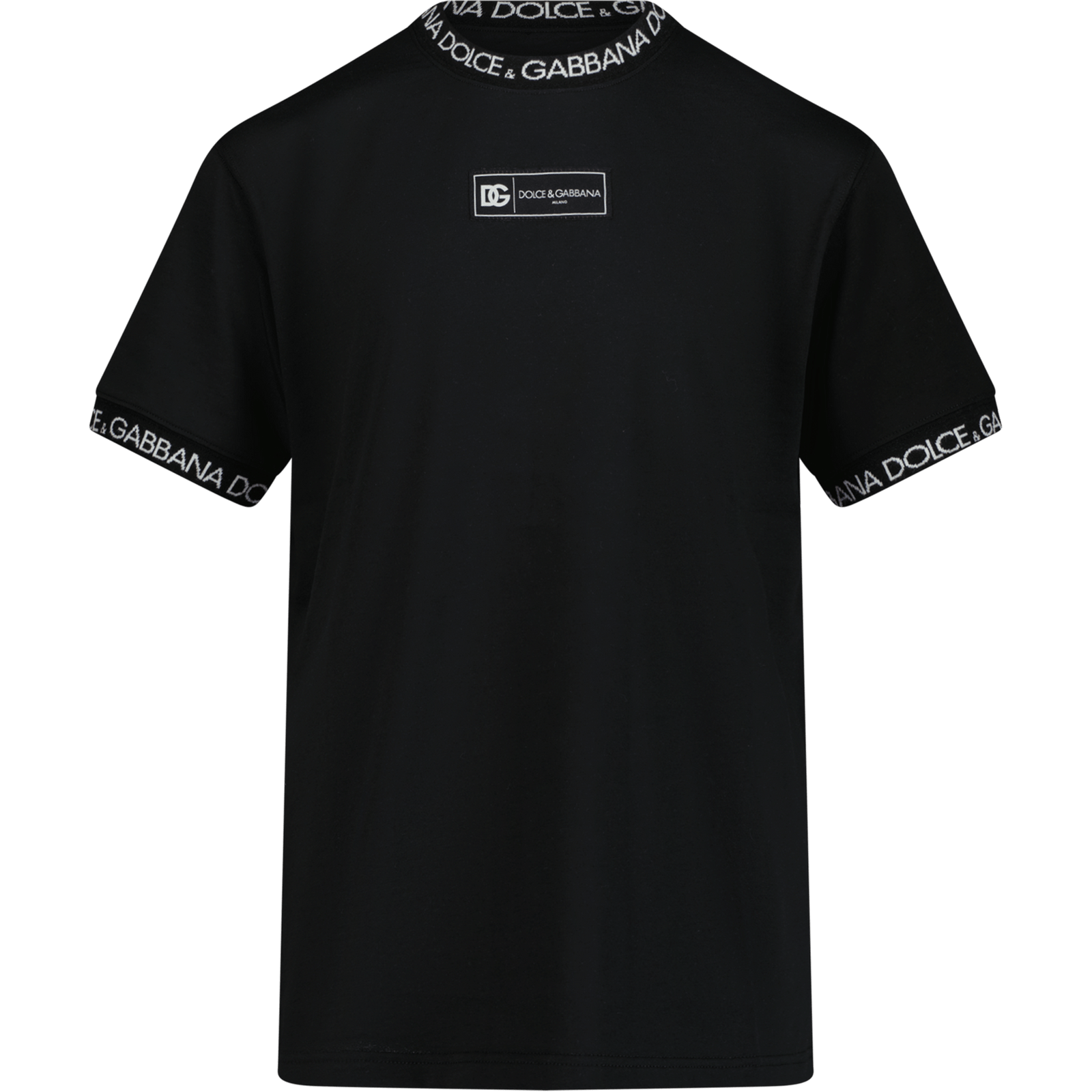 Dolce & Gabbana Kinder T-Shirt Zwart 2Y
