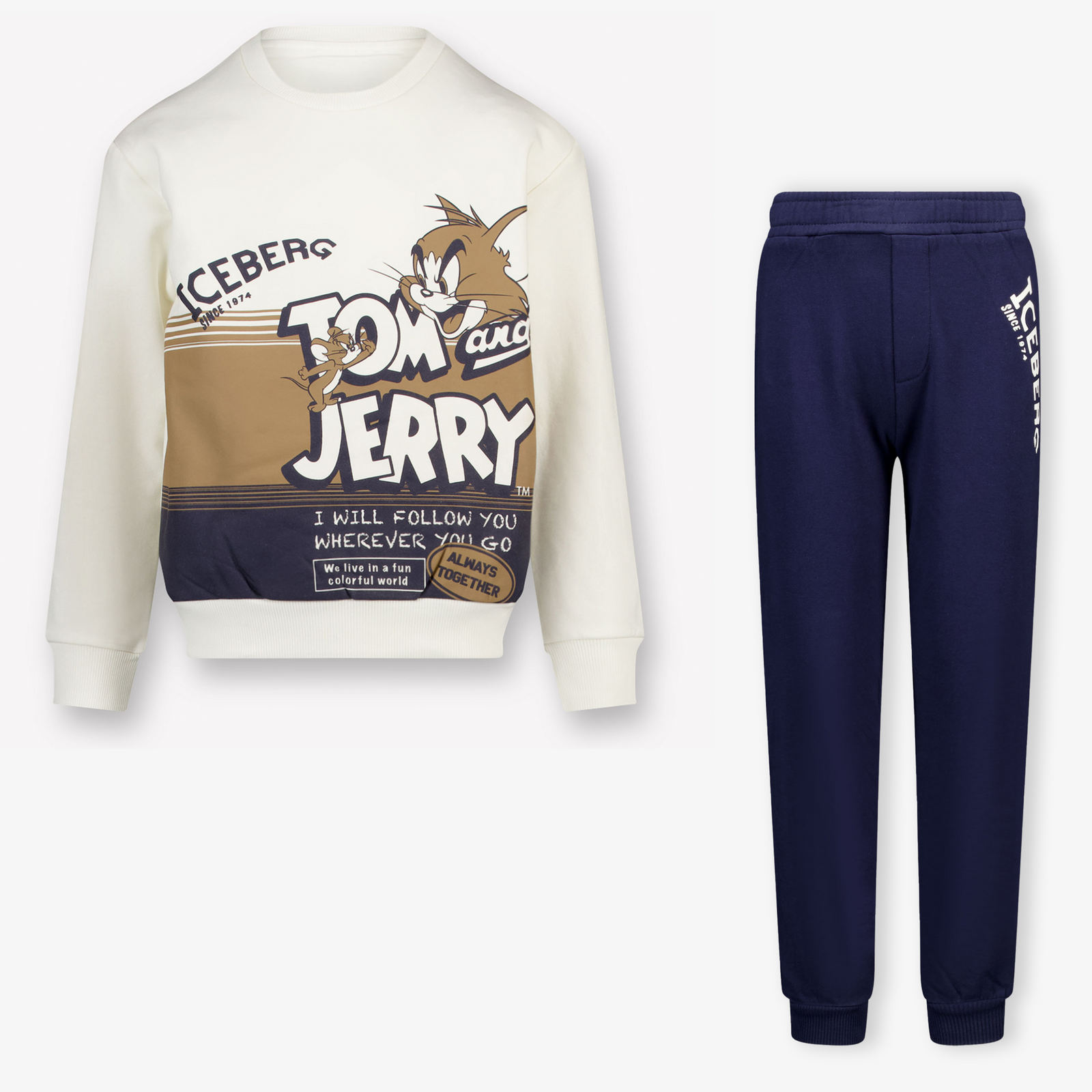 Iceberg Enfant Garçons Suite de jogging en blanc