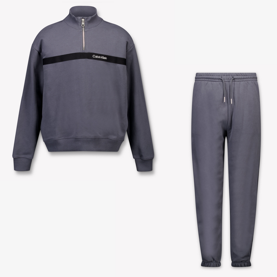 Calvin Klein Kids Boys Jogging suit In Dark Gray
