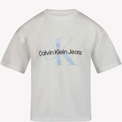 Calvin Klein Kids Girls tričko bílé