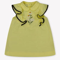 Fendi Bebé Chicas Vestido Amarillo