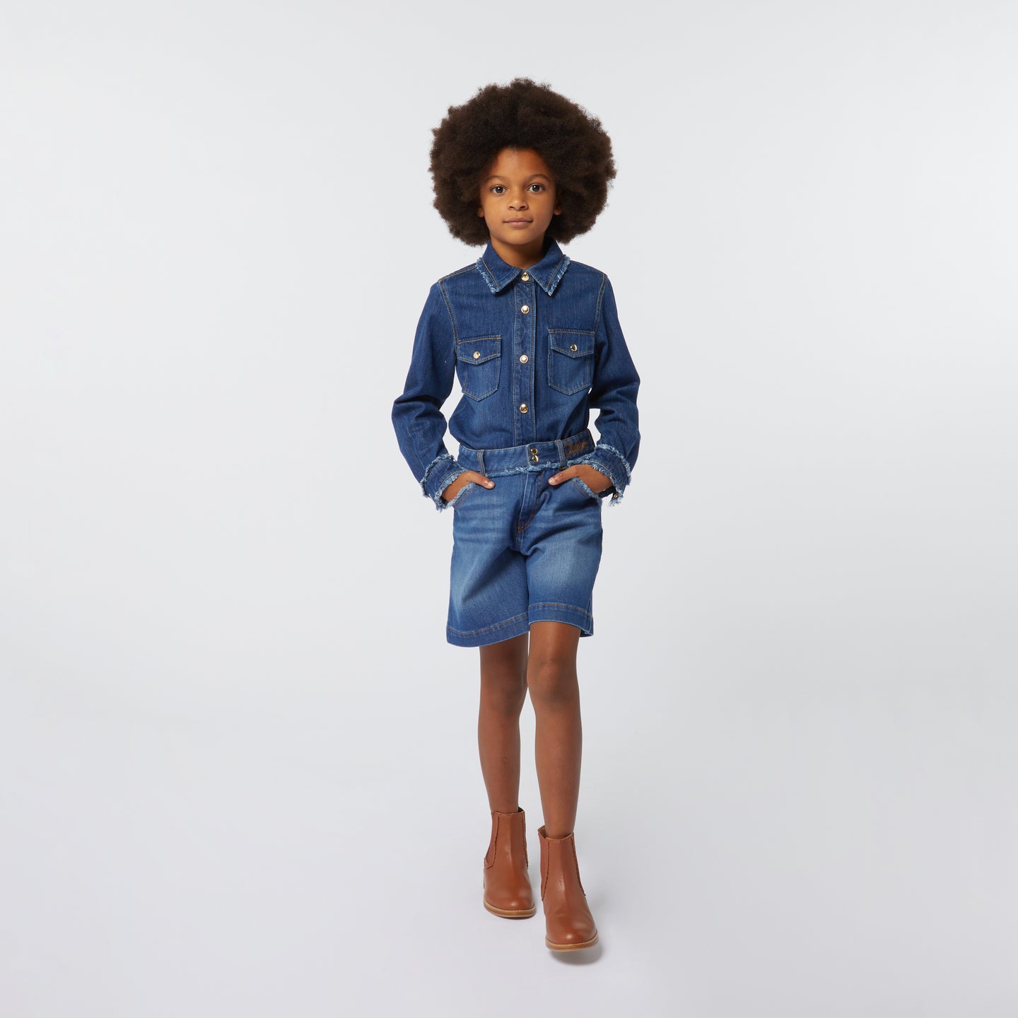 Chloe Meisjes Blouse Jeans 4Y