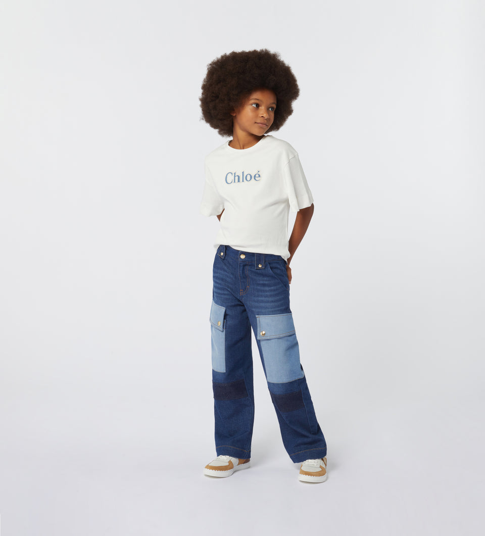 Chloé Meisjes T-shirt Off White