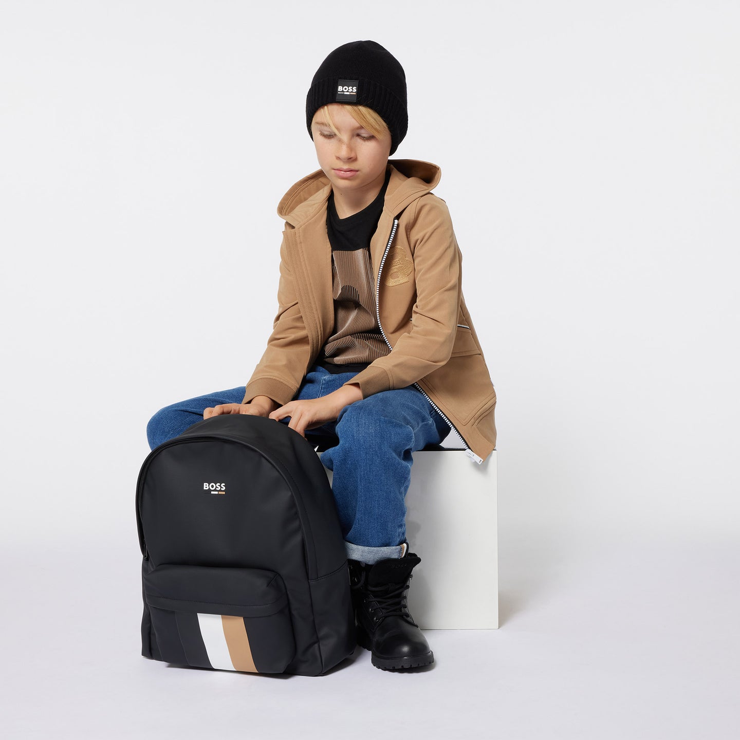 Boss Chaleco de niños beige